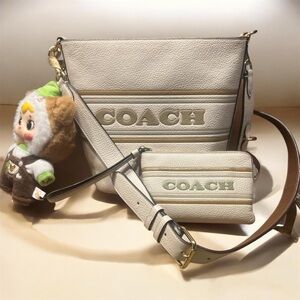 Coach Logan Duffle Bag and Wristlet with Stripe - Baby 3 not included!